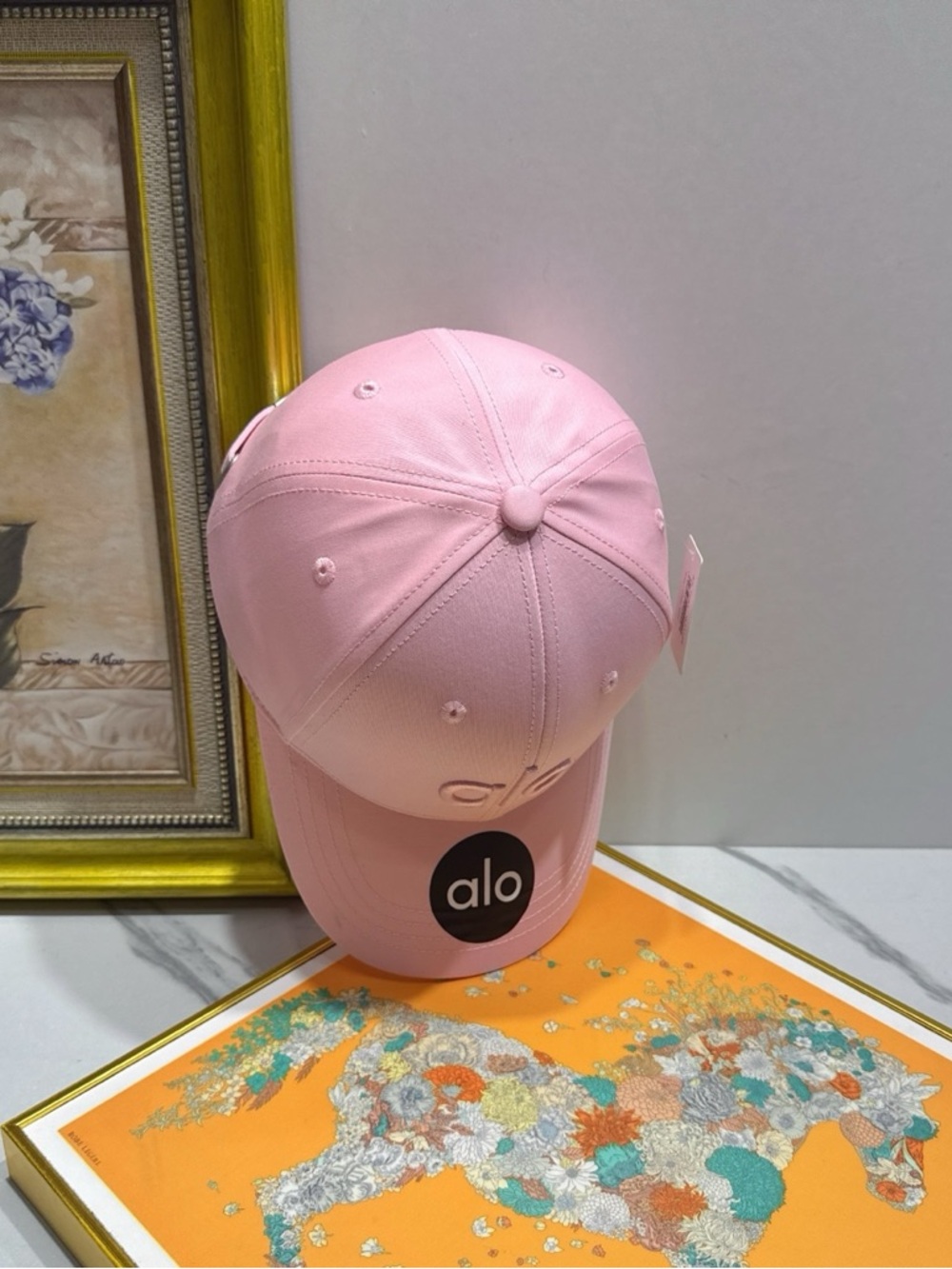 ALO Yoga Pink Baseball Cap for Kids